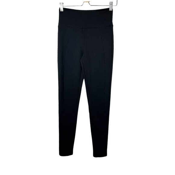 Assets By Spanx Women's Black Ponte Shaping High-Waisted Leggings Size S - Picture 1 of 10